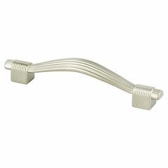Opus 3-3/4 Inch Center to Center Satin Nickel Cabinet Pull Opus 3-3/4 Inch Center to Center Satin Nickel Cabinet Pull