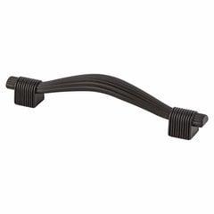 Opus 3-3/4 Inch Center to Center Rubbed Bronze Cabinet Pull Opus 3-3/4 Inch Center to Center Rubbed Bronze Cabinet Pull