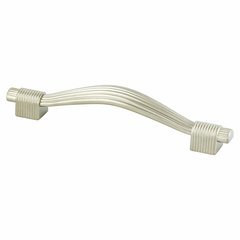 Opus 5-1/16 Inch Center to Center Satin Nickel Cabinet Pull Opus 5-1/16 Inch Center to Center Satin Nickel Cabinet Pull
