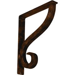 Ashford 2"W x 12"D x 15"H Countertop Bracket - Iron/Steel Antiqued Bronze Ashford 2"W x 12"D x 15"H Countertop Bracket - Iron/Steel Antiqued Bronze