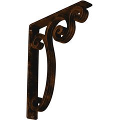 Avery 2"W x 12"D x 15"H Countertop Bracket - Iron/Steel Antiqued Bronze Avery 2"W x 12"D x 15"H Countertop Bracket - Iron/Steel Antiqued Bronze