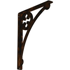 Crawley 1.5"W x 12"D x 15"H Countertop Bracket - Iron/Steel Antiqued Bronze Crawley 1.5"W x 12"D x 15"H Countertop Bracket - Iron/Steel Antiqued Bronze