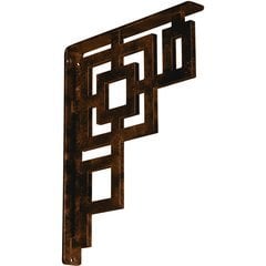 Eris 1.5"W x 12"D x 15"H Countertop Bracket - Iron/Steel Antiqued Bronze Eris 1.5"W x 12"D x 15"H Countertop Bracket - Iron/Steel Antiqued Bronze