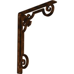 Fleur-de-lis 1.5"W x 12"D x 15"H Countertop Bracket - Iron/Steel Antiqued Bronze Fleur-de-lis 1.5"W x 12"D x 15"H Countertop Bracket - Iron/Steel Antiqued Bronze