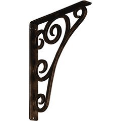 Tristan 1.5"W x 12"D x 15"H Countertop Bracket - Iron/Steel Antiqued Bronze Tristan 1.5"W x 12"D x 15"H Countertop Bracket - Iron/Steel Antiqued Bronze