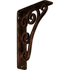 Tristan 1.5"W x 5.5"D x 8"H Countertop Bracket - Iron/Steel Antiqued Copper Tristan 1.5"W x 5.5"D x 8"H Countertop Bracket - Iron/Steel Antiqued Copper