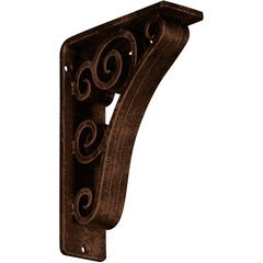 Tristan 2"W x 5.5"D x 8"H Countertop Bracket - Iron/Steel Antiqued Copper Tristan 2"W x 5.5"D x 8"H Countertop Bracket - Iron/Steel Antiqued Copper