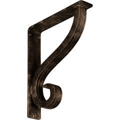 Ashford 2"W x 10"D x 12"H Countertop Bracket - Iron/Steel Antiqued Pale Gold Ashford 2"W x 10"D x 12"H Countertop Bracket - Iron/Steel Antiqued Pale Gold