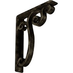 Avery 2"W x 10"D x 12"H Countertop Bracket - Iron/Steel Antiqued Pale Gold Avery 2"W x 10"D x 12"H Countertop Bracket - Iron/Steel Antiqued Pale Gold