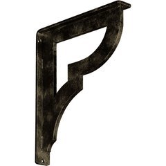 Bradford 1.5"W x 10"D x 12"H Countertop Bracket - Iron/Steel Antiqued Pale Gold Bradford 1.5"W x 10"D x 12"H Countertop Bracket - Iron/Steel Antiqued Pale Gold