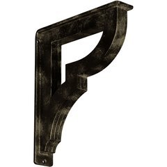 Bradford 2"W x 10"D x 12"H Countertop Bracket - Iron/Steel Antiqued Pale Gold Bradford 2"W x 10"D x 12"H Countertop Bracket - Iron/Steel Antiqued Pale Gold