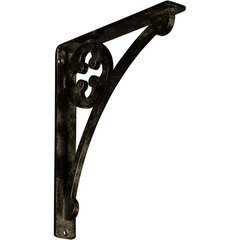 Crawley 1.5"W x 10"D x 12"H Countertop Bracket - Iron/Steel Antiqued Pale Gold Crawley 1.5"W x 10"D x 12"H Countertop Bracket - Iron/Steel Antiqued Pale Gold