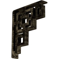 Eris 2"W x 10"D x 12"H Countertop Bracket - Iron/Steel Antiqued Pale Gold Eris 2"W x 10"D x 12"H Countertop Bracket - Iron/Steel Antiqued Pale Gold