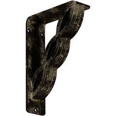 Loera 2"W x 5.5"D x 8"H Countertop Bracket - Iron/Steel Antiqued Pale Gold Loera 2"W x 5.5"D x 8"H Countertop Bracket - Iron/Steel Antiqued Pale Gold