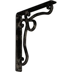 Orleans 1.5"W x 10"D x 12"H Countertop Bracket - Iron/Steel Antiqued Pale Gold Orleans 1.5"W x 10"D x 12"H Countertop Bracket - Iron/Steel Antiqued Pale Gold