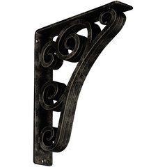 Tristan 2"W x 10"D x 12"H Countertop Bracket - Iron/Steel Antiqued Pale Gold Tristan 2"W x 10"D x 12"H Countertop Bracket - Iron/Steel Antiqued Pale Gold