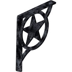 Austin 1.5"W x 10"D x 12"H Countertop Bracket - Iron/Steel Antiqued Pewter Austin 1.5"W x 10"D x 12"H Countertop Bracket - Iron/Steel Antiqued Pewter