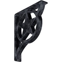 Austin 2"W x 10"D x 12"H Countertop Bracket - Iron/Steel Antiqued Pewter Austin 2"W x 10"D x 12"H Countertop Bracket - Iron/Steel Antiqued Pewter