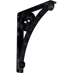 Crawley 2"W x 12"D x 15"H Countertop Bracket - Iron/Steel Antiqued Pewter Crawley 2"W x 12"D x 15"H Countertop Bracket - Iron/Steel Antiqued Pewter