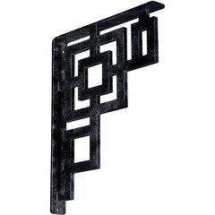Eris 1.5"W x 12"D x 15"H Countertop Bracket - Iron/Steel Antiqued Pewter Eris 1.5"W x 12"D x 15"H Countertop Bracket - Iron/Steel Antiqued Pewter