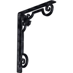 Fleur-de-lis 1.5"W x 12"D x 15"H Countertop Bracket - Iron/Steel Antiqued Pewter Fleur-de-lis 1.5"W x 12"D x 15"H Countertop Bracket - Iron/Steel Antiqued Pewter