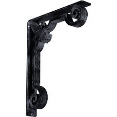 Fleur-de-lis 2"W x 12"D x 15"H Countertop Bracket - Iron/Steel Antiqued Pewter Fleur-de-lis 2"W x 12"D x 15"H Countertop Bracket - Iron/Steel Antiqued Pewter
