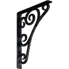 Tristan 1.5"W x 12"D x 15"H Countertop Bracket - Iron/Steel Antiqued Pewter Tristan 1.5"W x 12"D x 15"H Countertop Bracket - Iron/Steel Antiqued Pewter