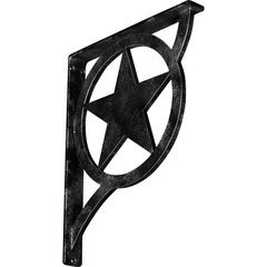 Austin 1.5"W x 12"D x 15"H Countertop Bracket - Iron/Steel Antiqued Silver Austin 1.5"W x 12"D x 15"H Countertop Bracket - Iron/Steel Antiqued Silver