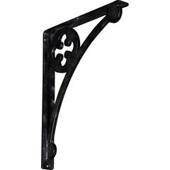 Crawley 1.5"W x 12"D x 15"H Countertop Bracket - Iron/Steel Antiqued Silver Crawley 1.5"W x 12"D x 15"H Countertop Bracket - Iron/Steel Antiqued Silver