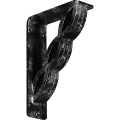 Loera 2"W x 5.5"D x 8"H Countertop Bracket - Iron/Steel Antiqued Silver Loera 2"W x 5.5"D x 8"H Countertop Bracket - Iron/Steel Antiqued Silver