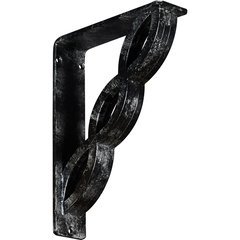 Loera 2"W x 7.5"D x 10"H Countertop Bracket - Iron/Steel Antiqued Silver Loera 2"W x 7.5"D x 10"H Countertop Bracket - Iron/Steel Antiqued Silver