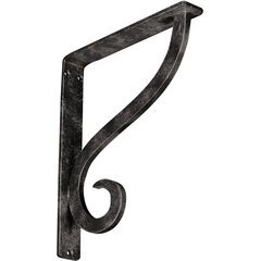 Ashford 1.5"W x 10"D x 12"H Countertop Bracket - Iron/Steel Antiqued Warm Silver Ashford 1.5"W x 10"D x 12"H Countertop Bracket - Iron/Steel Antiqued Warm Silver
