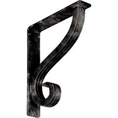 Ashford 2"W x 10"D x 12"H Countertop Bracket - Iron/Steel Antiqued Warm Silver Ashford 2"W x 10"D x 12"H Countertop Bracket - Iron/Steel Antiqued Warm Silver