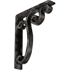 Avery 2"W x 10"D x 12"H Countertop Bracket - Iron/Steel Antiqued Warm Silver Avery 2"W x 10"D x 12"H Countertop Bracket - Iron/Steel Antiqued Warm Silver