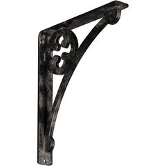 Crawley 1.5"W x 10"D x 12"H Countertop Bracket - Iron/Steel Antiqued Warm Silver Crawley 1.5"W x 10"D x 12"H Countertop Bracket - Iron/Steel Antiqued Warm Silver