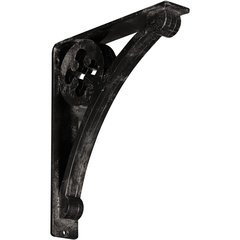 Crawley 2"W x 10"D x 12"H Countertop Bracket - Iron/Steel Antiqued Warm Silver Crawley 2"W x 10"D x 12"H Countertop Bracket - Iron/Steel Antiqued Warm Silver