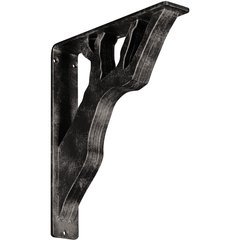 Damon 2"W x 10"D x 12"H Countertop Bracket - Iron/Steel Antiqued Warm Silver Damon 2"W x 10"D x 12"H Countertop Bracket - Iron/Steel Antiqued Warm Silver
