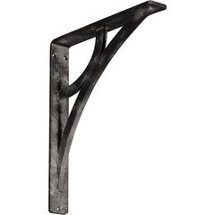Galveston 1.5"W x 10"D x 12"H Countertop Bracket - Iron/Steel Antiqued Warm Silver Galveston 1.5"W x 10"D x 12"H Countertop Bracket - Iron/Steel Antiqued Warm Silver