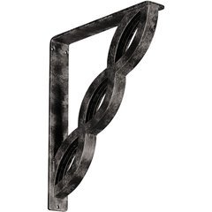 Loera 2"W x 12"D x 15"H Countertop Bracket - Iron/Steel Antiqued Warm Silver Loera 2"W x 12"D x 15"H Countertop Bracket - Iron/Steel Antiqued Warm Silver