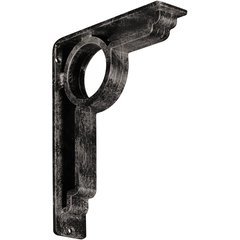 Maria 2"W x 7.5"D x 10"H Countertop Bracket - Iron/Steel Antiqued Warm Silver Maria 2"W x 7.5"D x 10"H Countertop Bracket - Iron/Steel Antiqued Warm Silver