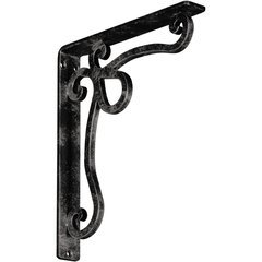 Orleans 1.5"W x 10"D x 12"H Countertop Bracket - Iron/Steel Antiqued Warm Silver Orleans 1.5"W x 10"D x 12"H Countertop Bracket - Iron/Steel Antiqued Warm Silver