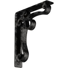 Orleans 2"W x 10"D x 12"H Countertop Bracket - Iron/Steel Antiqued Warm Silver Orleans 2"W x 10"D x 12"H Countertop Bracket - Iron/Steel Antiqued Warm Silver