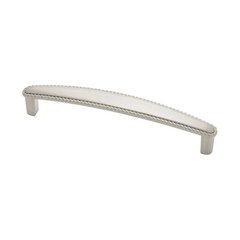 Contempo 5-1/16 Inch Center to Center Satin Nickel Cabinet Pull Contempo 5-1/16 Inch Center to Center Satin Nickel Cabinet Pull