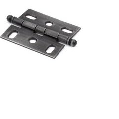1-3/4 Inch x 2-1/2 Inch Brass Cabinet Hinge - Weathered Pewter 1-3/4 Inch x 2-1/2 Inch Brass Cabinet Hinge - Weathered Pewter