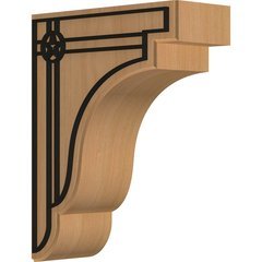 Bedford 3.5"W x 8.5"D x 11"H Countertop Bracket - Cherry Bedford 3.5"W x 8.5"D x 11"H Countertop Bracket - Cherry