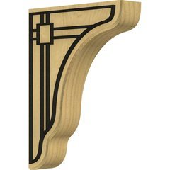 Plymouth 1.75"W x 7.25"D x 9.5"H Countertop Bracket - Alder Plymouth 1.75"W x 7.25"D x 9.5"H Countertop Bracket - Alder