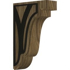Bedford 1.75"W x 5"D x 7.5"H Countertop Bracket - Walnut Bedford 1.75"W x 5"D x 7.5"H Countertop Bracket - Walnut