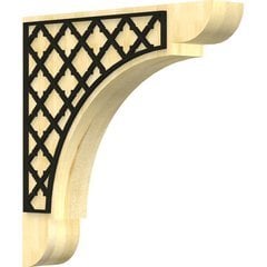 Olympic 1.75"W x 10"D x 10"H Countertop Bracket - Rubberwood Olympic 1.75"W x 10"D x 10"H Countertop Bracket - Rubberwood