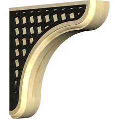Eaton 1.75"W x 7.5"D x 7.5"H Countertop Bracket - Rubberwood Eaton 1.75"W x 7.5"D x 7.5"H Countertop Bracket - Rubberwood