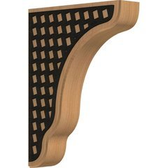 Plymouth 1.75"W x 7.25"D x 9.5"H Countertop Bracket - Cherry Plymouth 1.75"W x 7.25"D x 9.5"H Countertop Bracket - Cherry